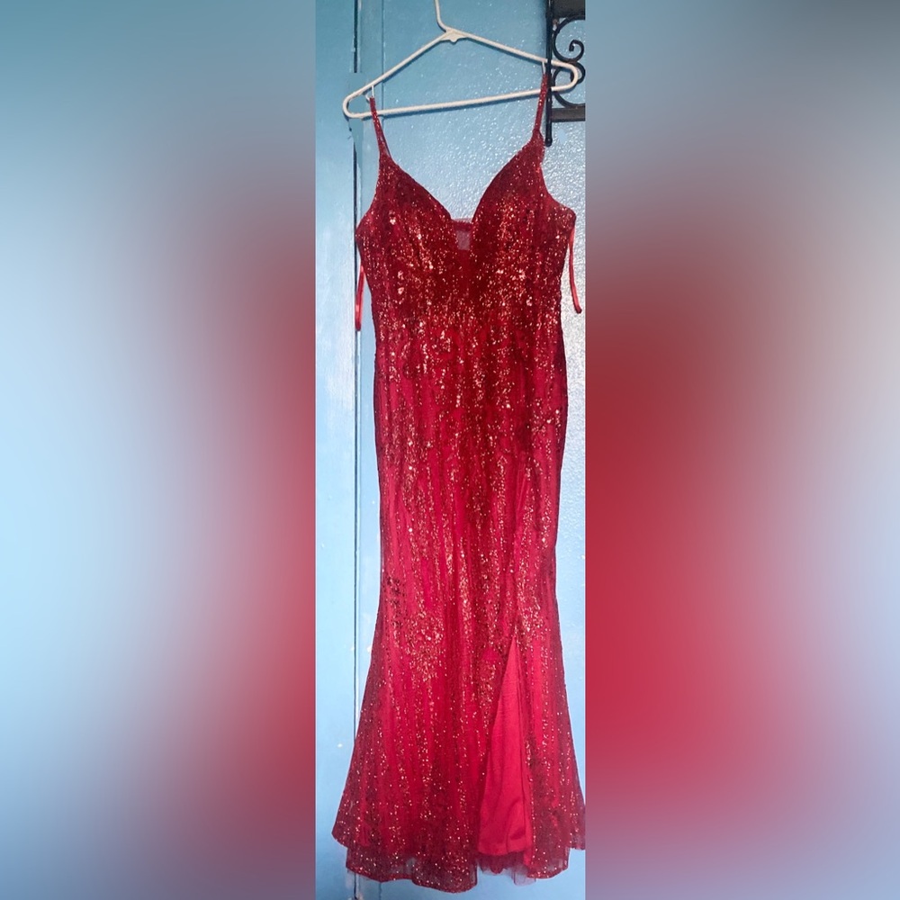 Glamorous Sequin Red Dress